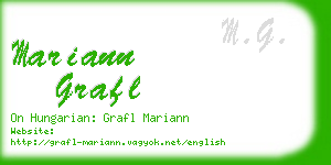 mariann grafl business card